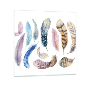 Tablou pe sticlă - Ușoare și colorate - 30x30 cm