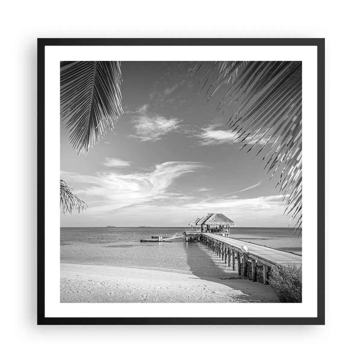 Poster în ramă neagră - O amintire sau un vis? - 60x60 cm