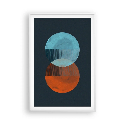 Poster în ramă albă - Fantezie astronomică - 61x91 cm