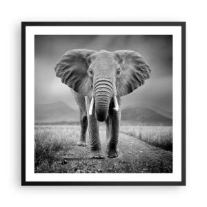Poster în ramă neagră - Gazda te salută - 60x60 cm