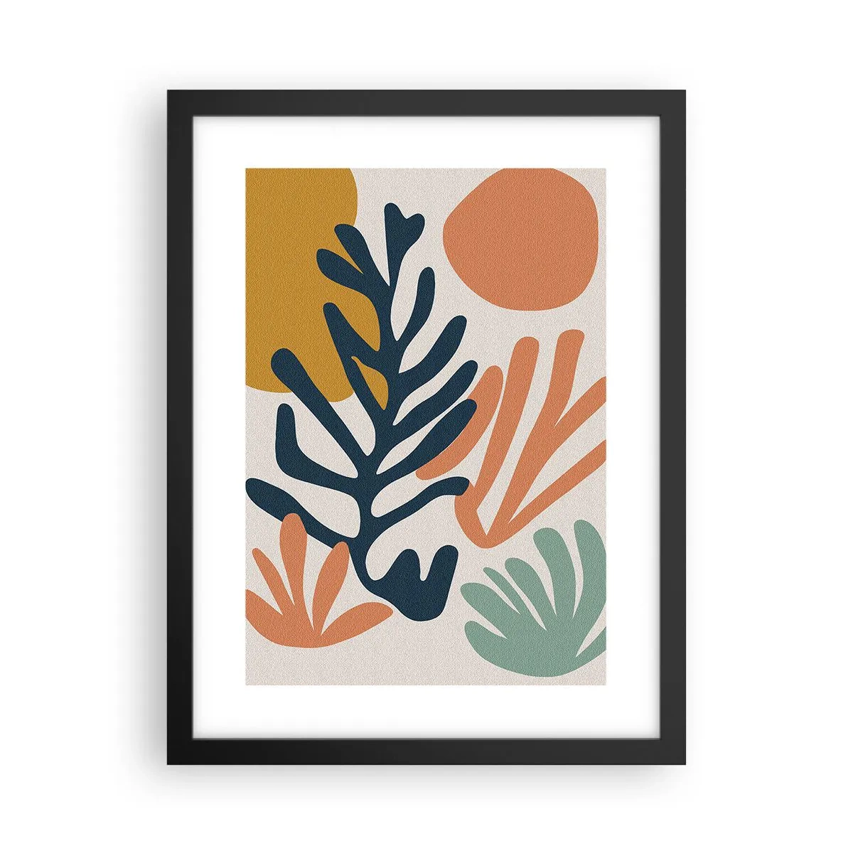 Poster în ramă neagră - Mări de corali - 30x40 cm