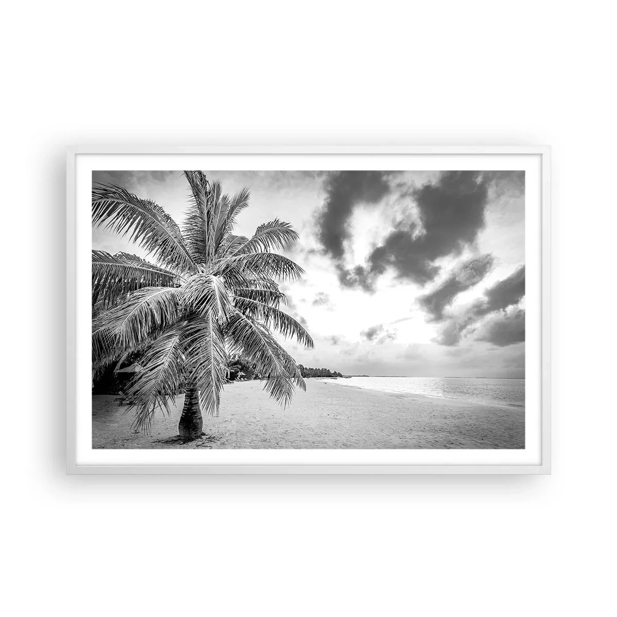 Poster în ramă albă - Când tânjești după singurătate... - 91x61 cm