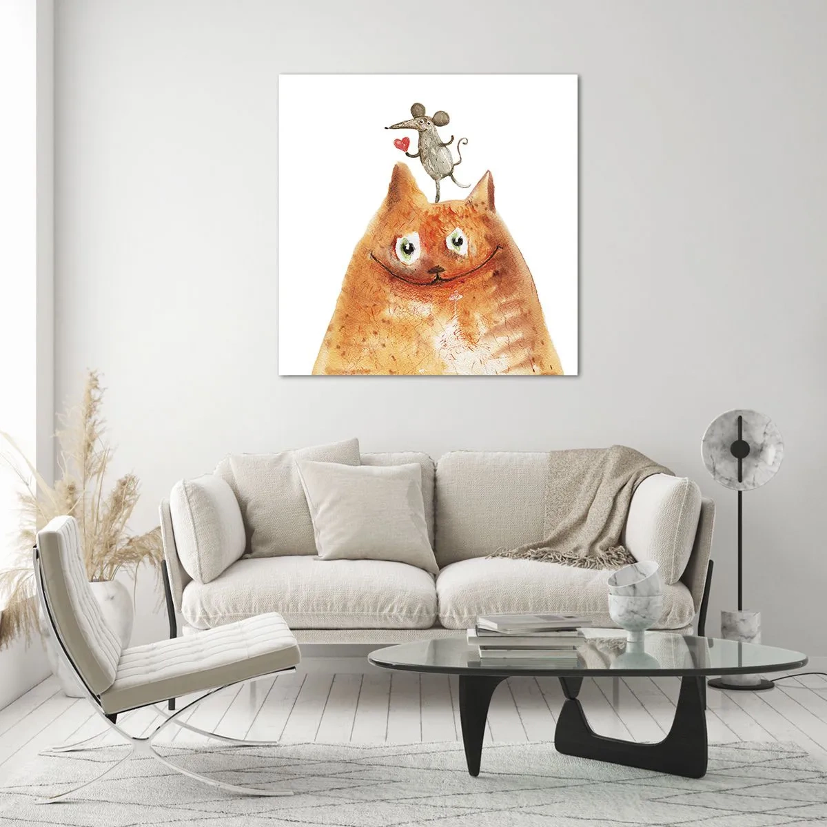 Tablou pe sticlă - Paradoxurile iubirii - 70x70 cm