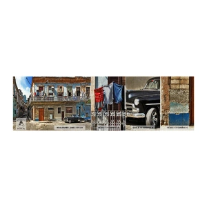 Mostră tapet Premium Sand - Sentimente cubaneze - Oraș, Havana, Arhitectură - 100x30 cm