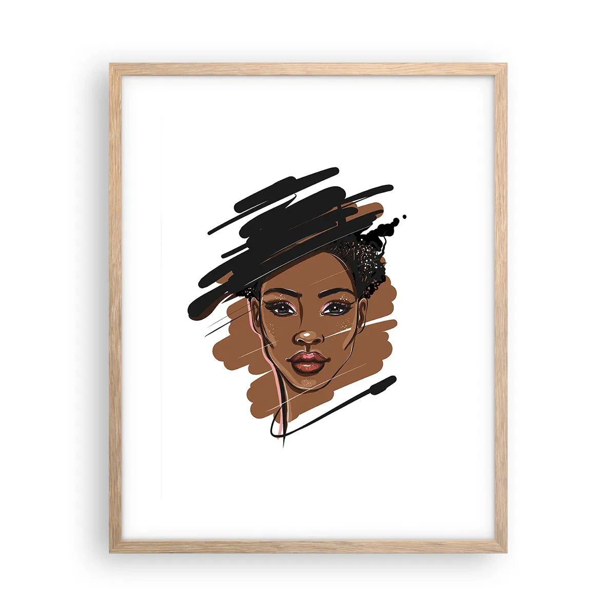 Poster în ramă de stejar deschis - Dulce ca ciocolata - 40x50 cm