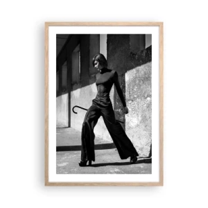 Poster în ramă de stejar deschis -  Eleganță urbană - 50x70 cm