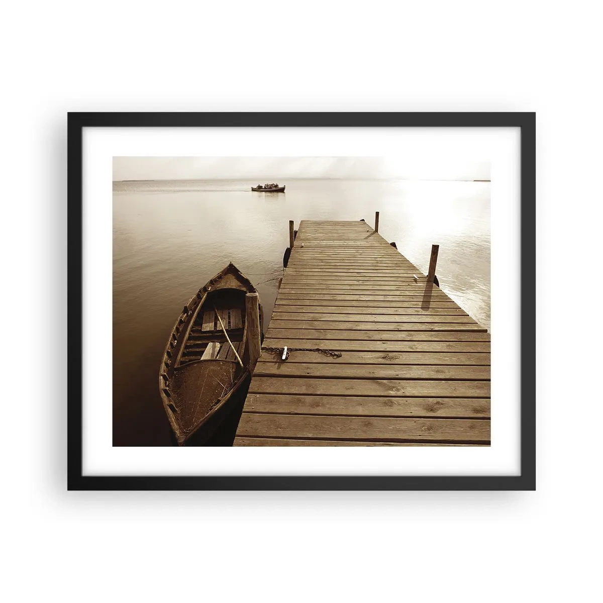 Poster în ramă neagră - Marea pace - 50x40 cm