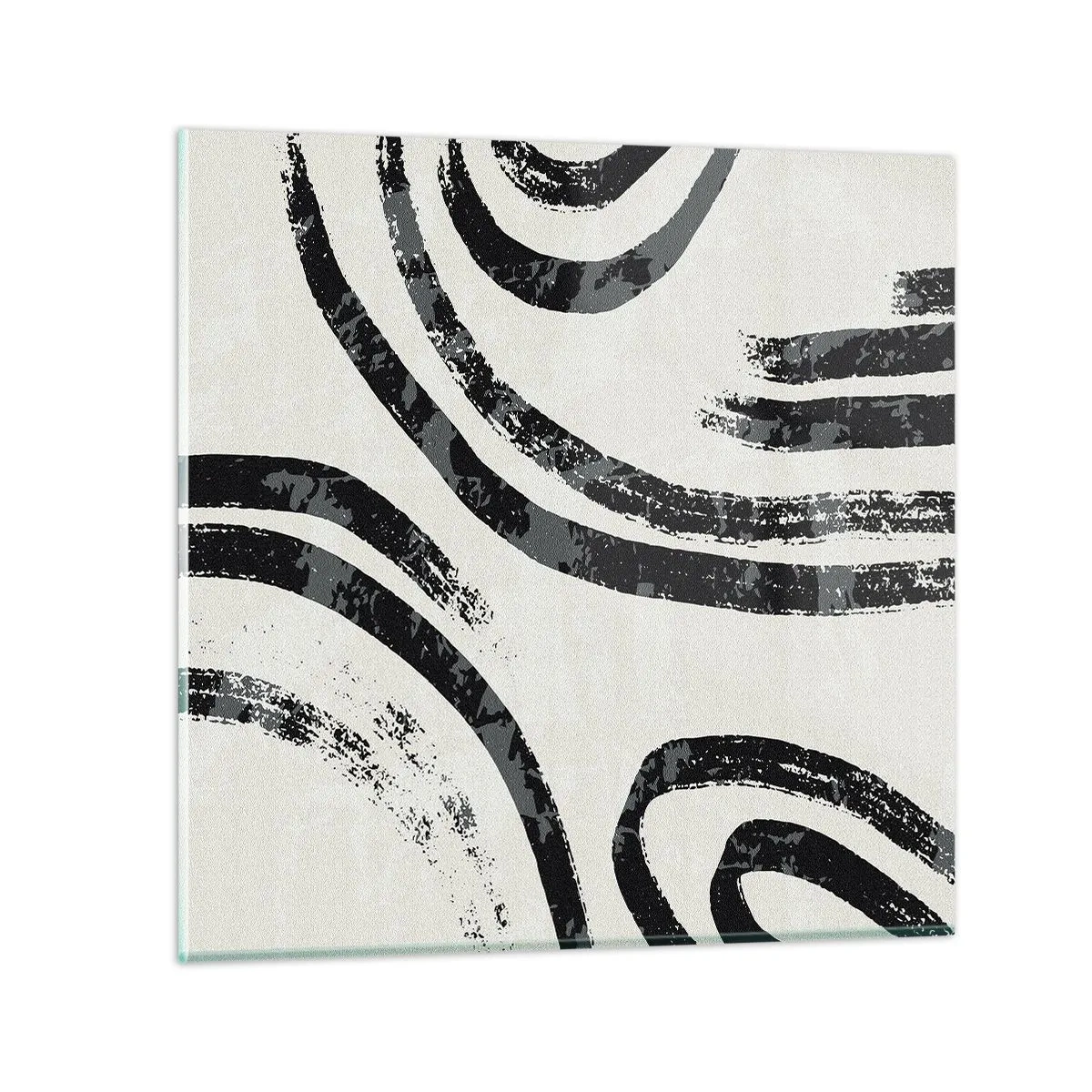 Tablou pe sticlă - Pe jumătate oprit - 30x30 cm