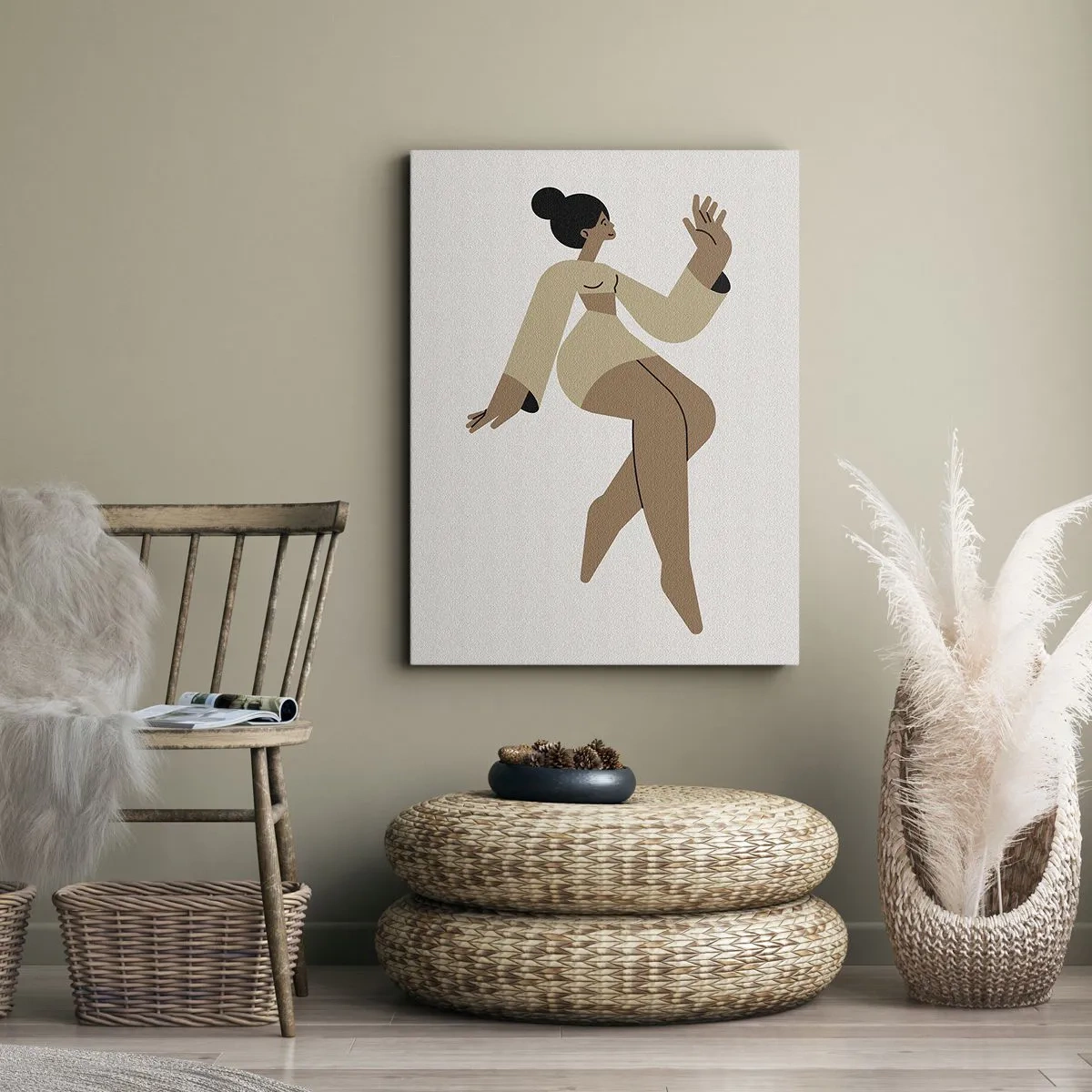 Tablou pe pânză - Forma harului - 45x80 cm