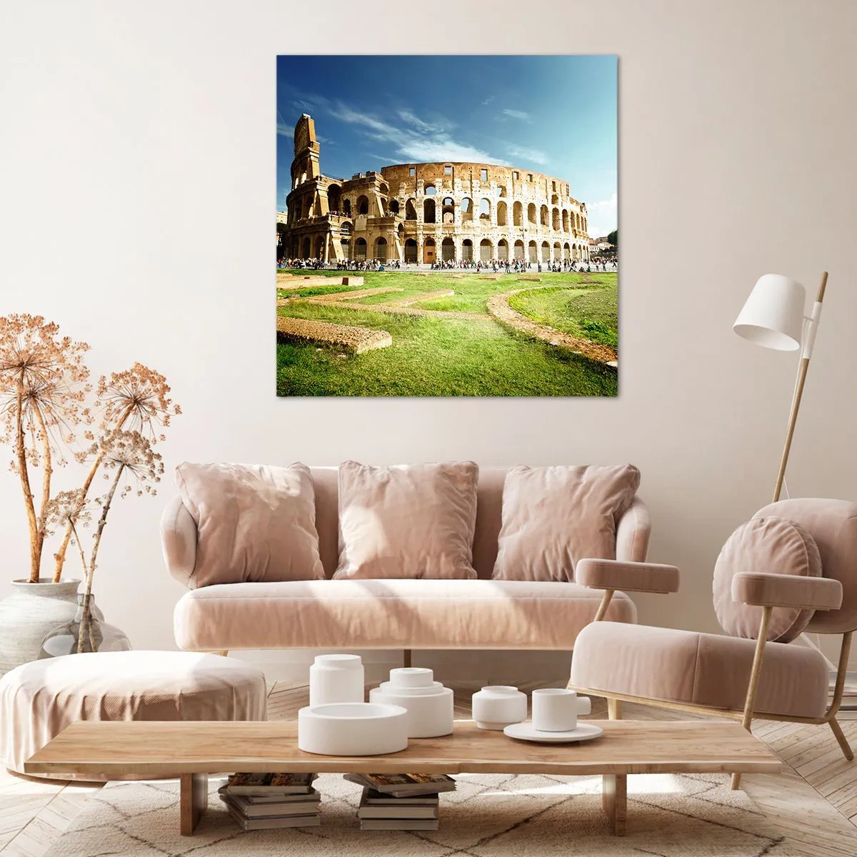 Tablou pe pânză - Încă mai poți auzi zgomotul armelor - 70x70 cm