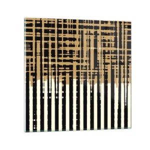 Tablou pe sticlă - Abstracție arhitecturală - 70x70 cm