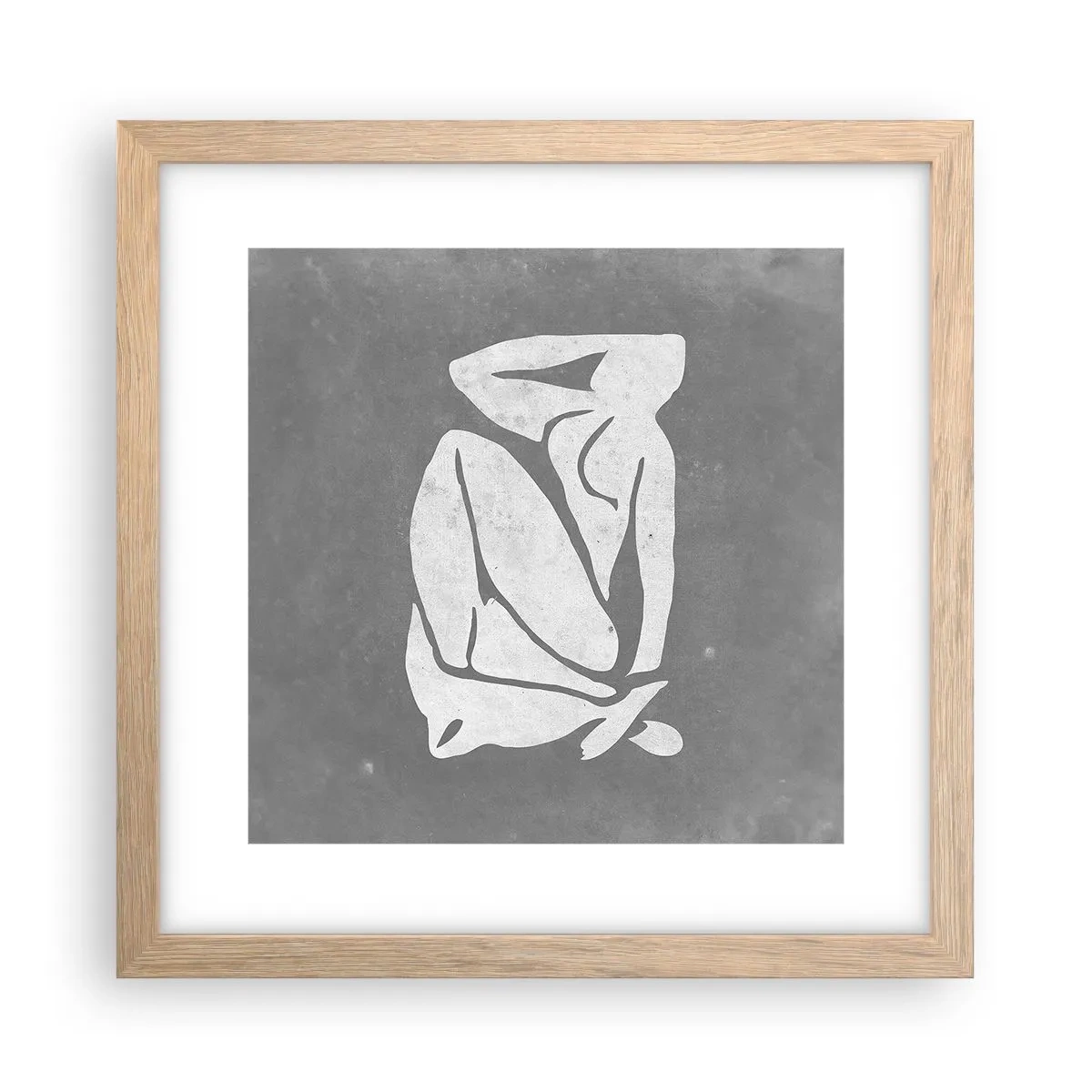 Poster în ramă de stejar deschis - În reverie - 30x30 cm