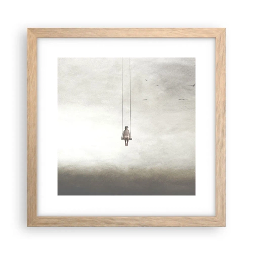 Poster în ramă de stejar deschis - Copilul din noi - 30x30 cm