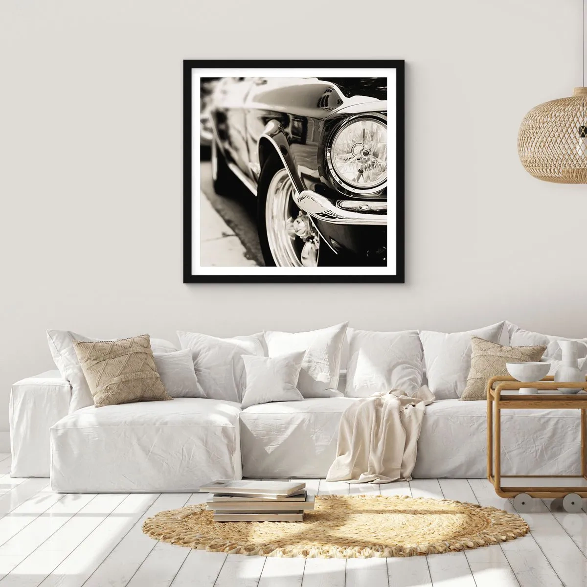 Poster în ramă neagră - Strălucire durabilă - 30x30 cm