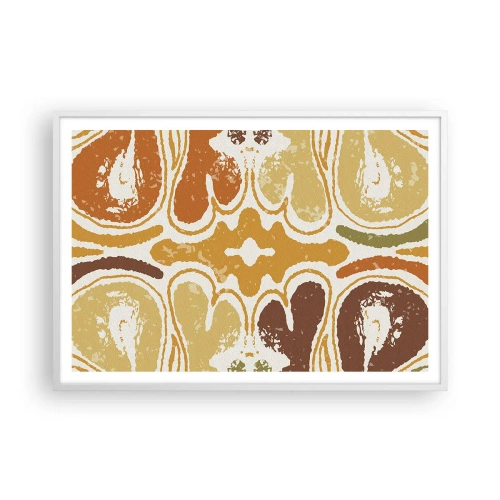 Poster în ramă albă - Abstracție sentimentală - 100x70 cm