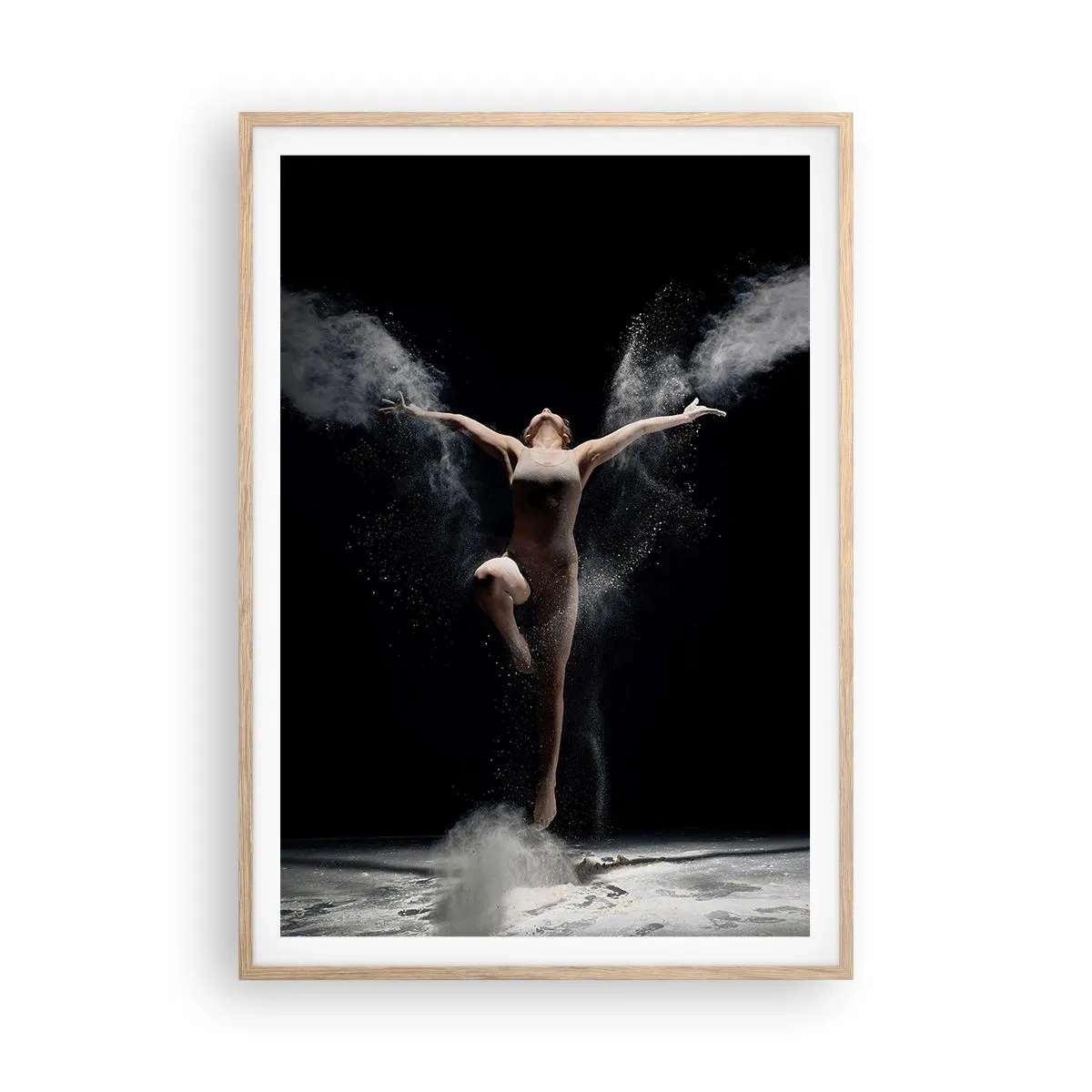 Poster în ramă de stejar deschis - Elfii există - 70x100 cm