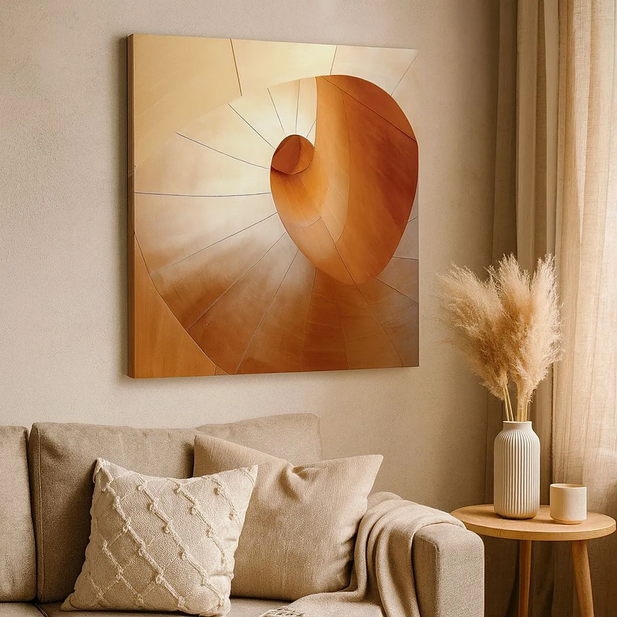 Tablou pe pânză - Serpentină arhitecturală - 30x30 cm