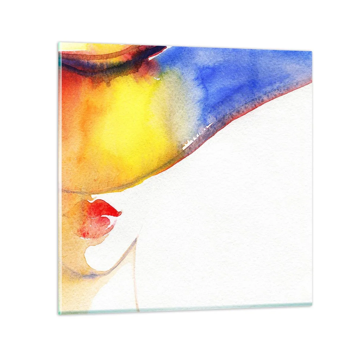 Tablou pe sticlă - Portretul unei doamne    - 40x40 cm