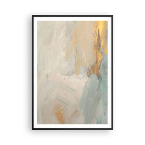 Poster în ramă neagră - Abstracție - lumea blândeții - 70x100 cm