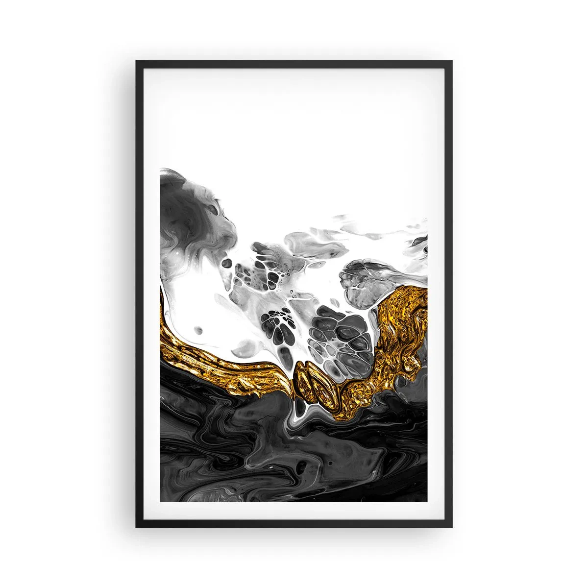 Poster în ramă neagră - Compoziție organică - 61x91 cm