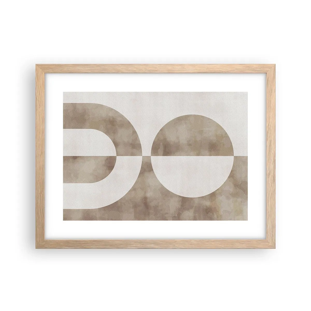 Poster în ramă de stejar deschis - Similitudini și diferențe - 40x30 cm