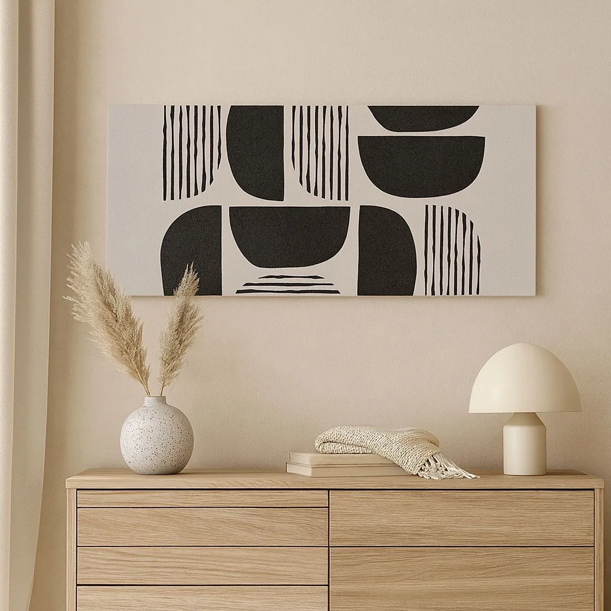 Tablou pe pânză - Jumătăți necomplete - 100x40 cm