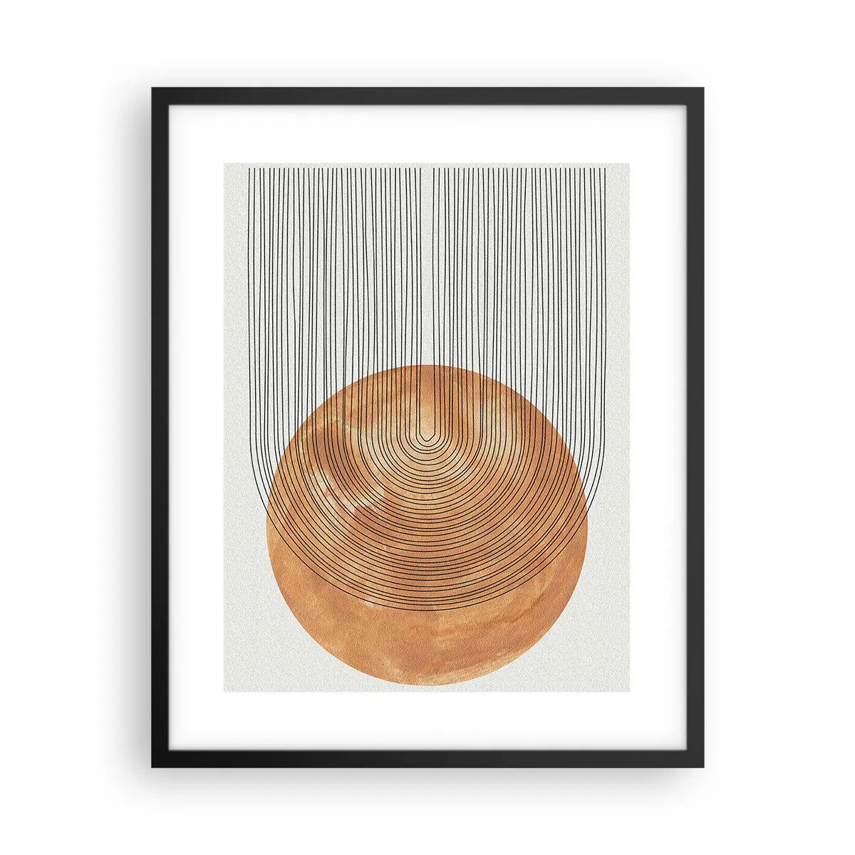 Poster în ramă neagră - Compoziția solară - 40x50 cm