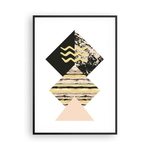 Poster în ramă neagră - Aparent simplu - 70x100 cm