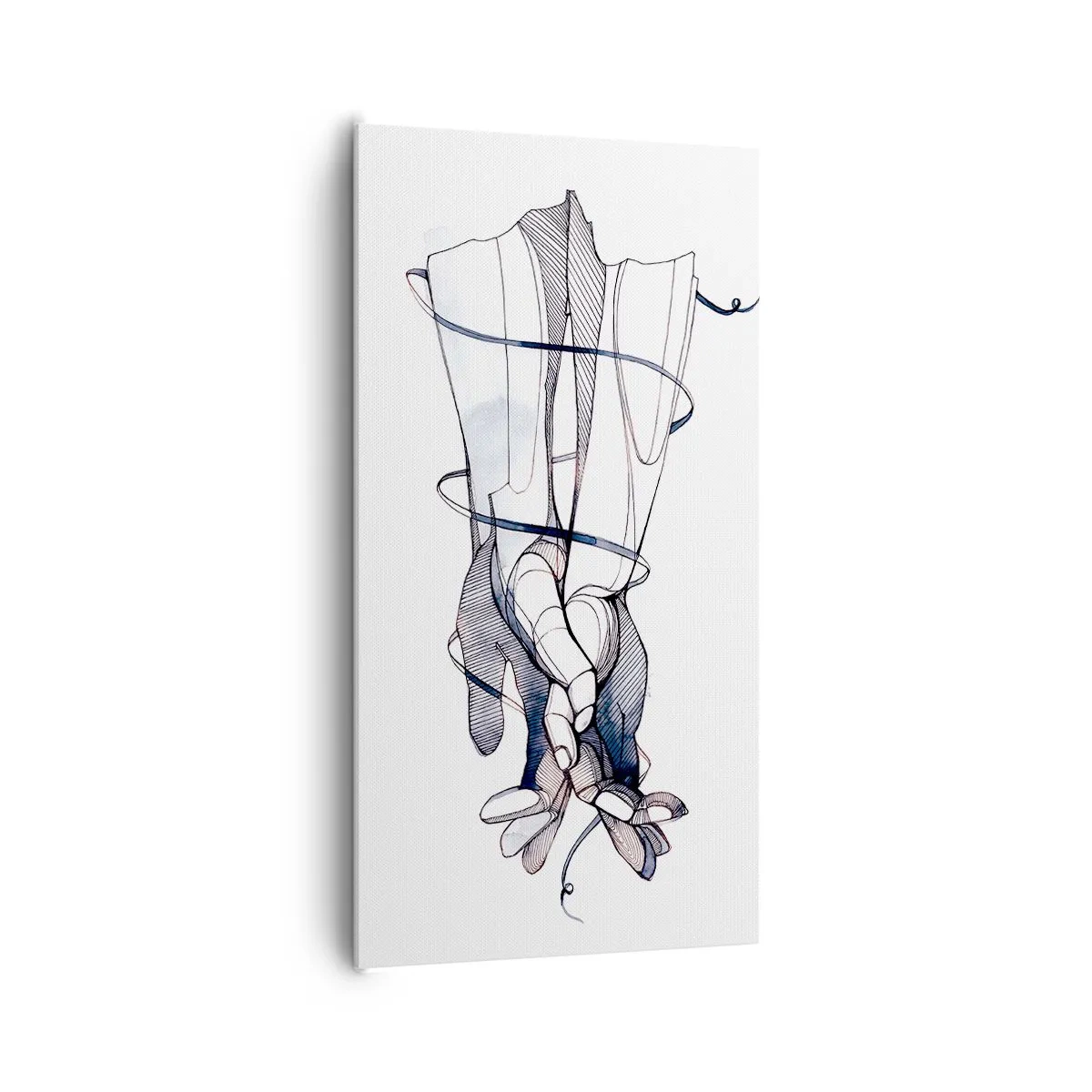 Tablou pe pânză - Un studiu al atingerii - 65x120 cm