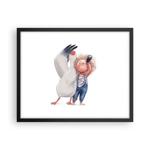 Poster în ramă neagră - Un plan pentru o călătorie minunată - 50x40 cm