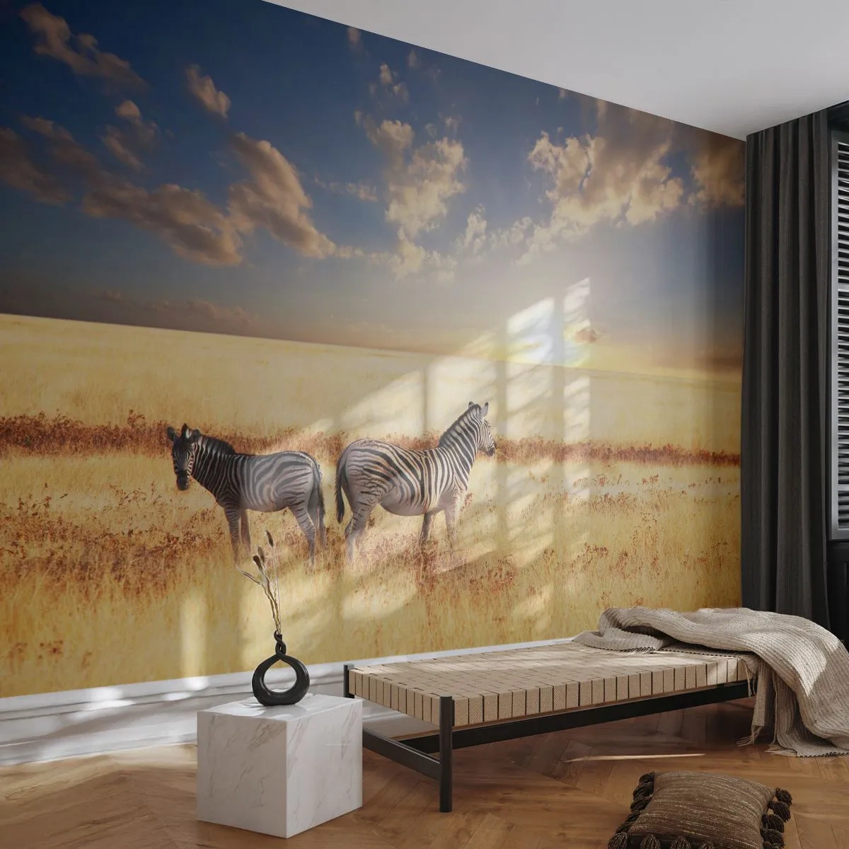 Tapet Premium Canvas - Plecați, nu tulburați liniștea - Animale, Coaste, Safari - 250x175 cm