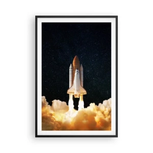 Poster în ramă neagră - Ad astra! - 61x91 cm