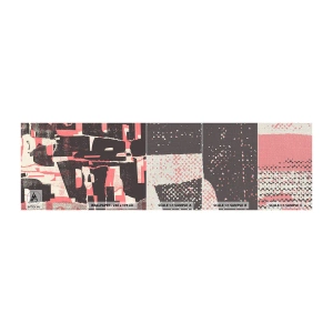 Mostră tapet Premium Canvas - Toată această agitație - Colaj, În vârstă, Bucată - 100x30 cm