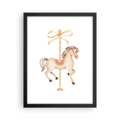 Poster în ramă neagră - Într-un trap grațios - 30x40 cm