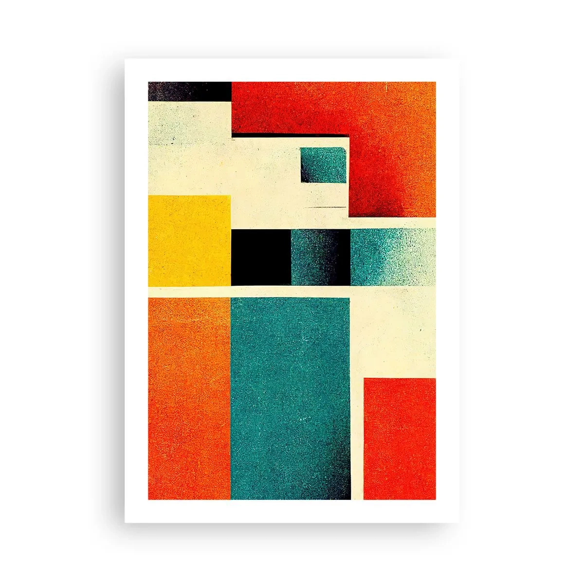 Poster - Abstracție geometrică - energie bună - 50x70 cm