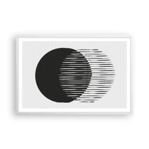 Poster în ramă albă - Alter ego-ul său - 91x61 cm