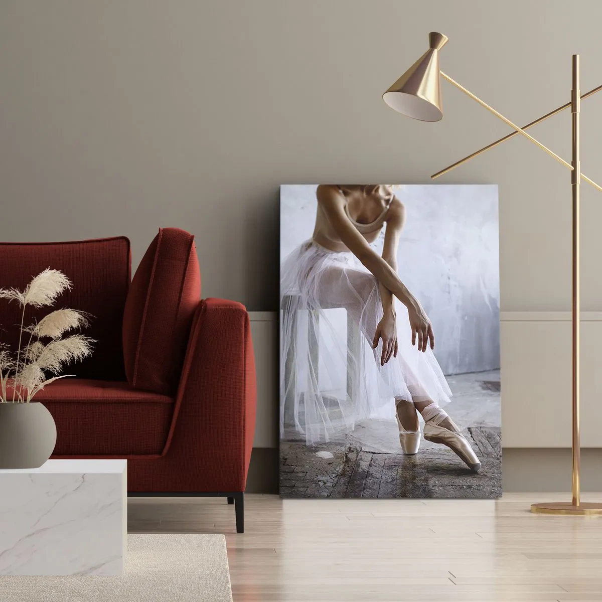 Tablou pe pânză - Înainte ca luminile rampei să strălucească - 50x70 cm