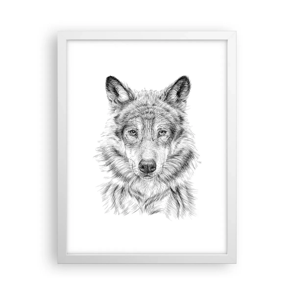 Poster în ramă albă - Un lider înnăscut - 30x40 cm