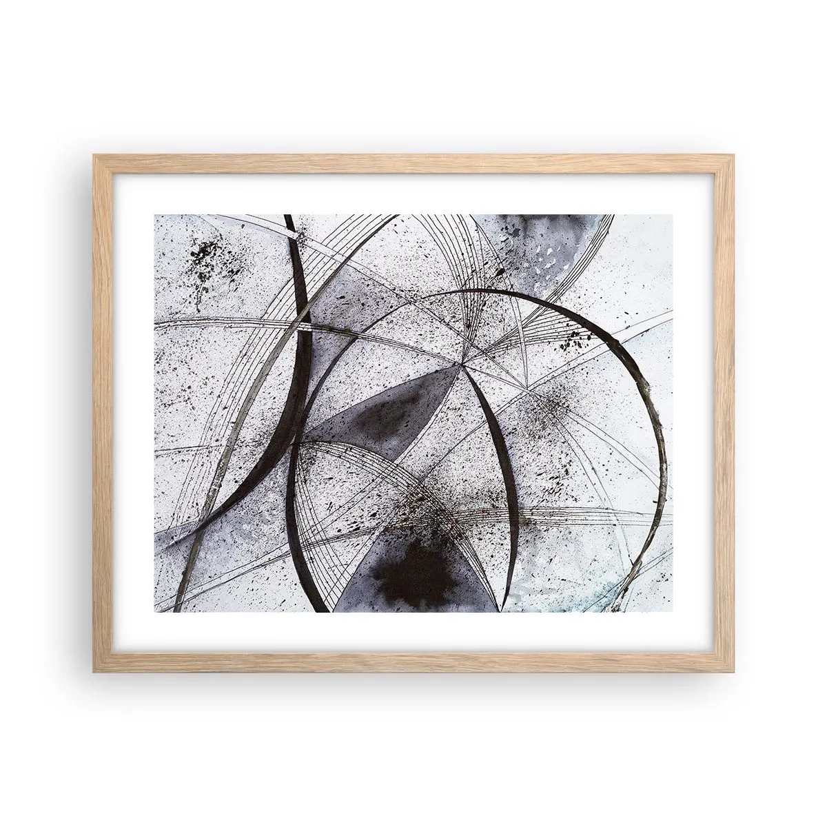 Poster în ramă de stejar deschis - O fantezie futuristă - 50x40 cm