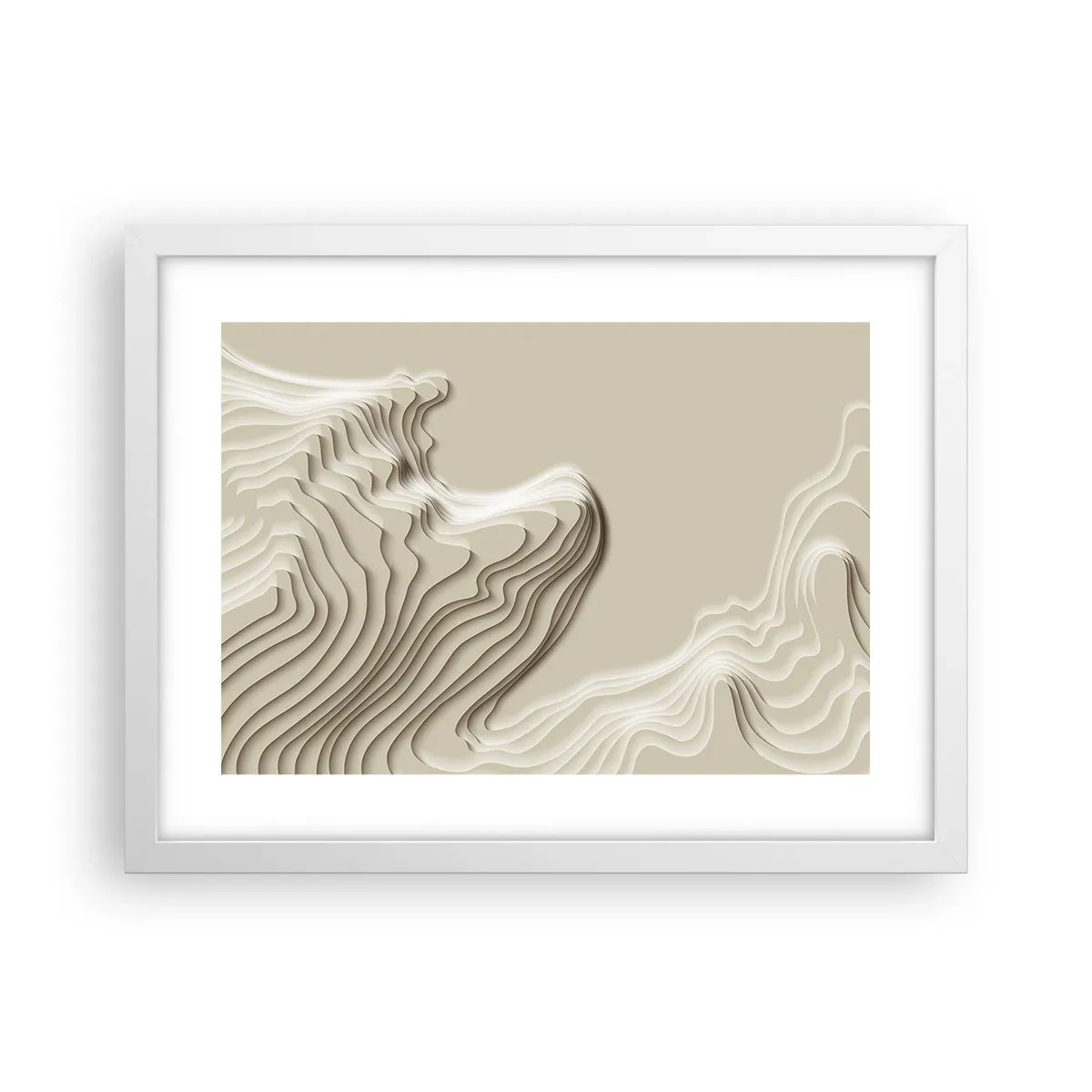 Poster în ramă albă - Topografia artei - 40x30 cm