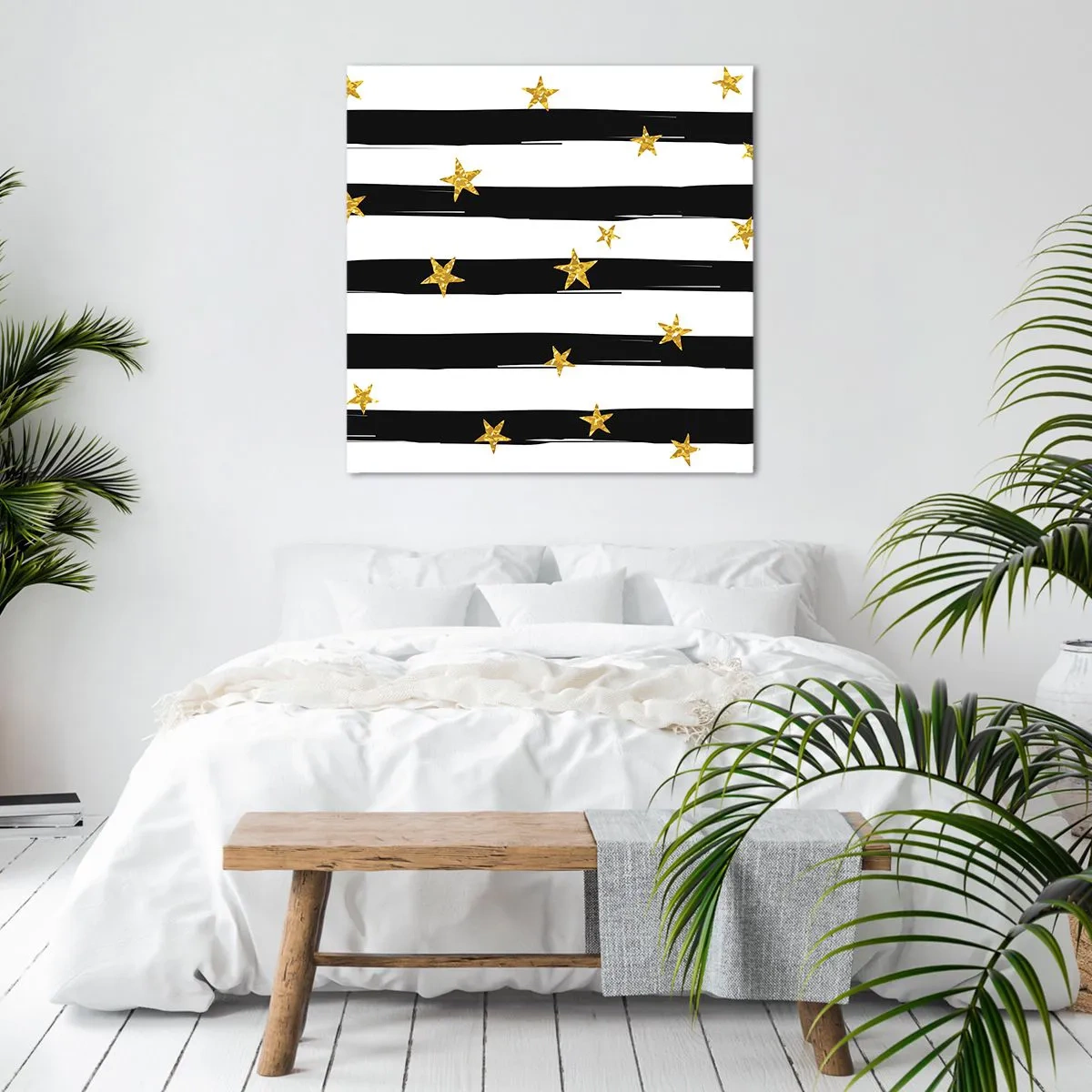 Tablou pe pânză - Cu toții ne-am născut sub o stea norocoasă - 70x70 cm