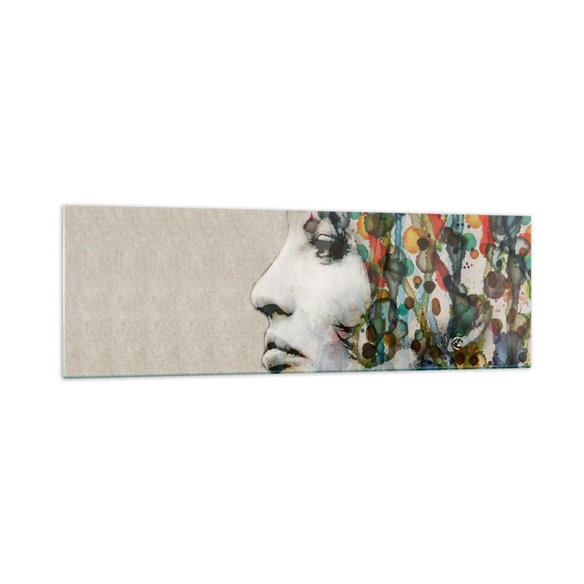 Tablou pe sticlă - A ieșit din cenușiu - 160x50 cm