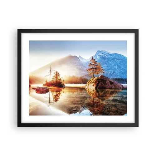 Poster în ramă neagră - Natura într-o nouă lumină - 50x40 cm