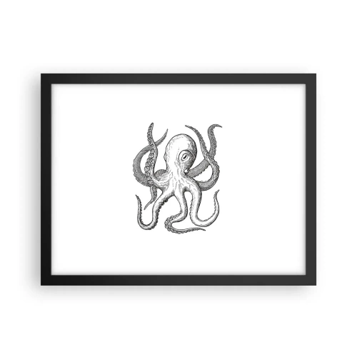 Poster în ramă neagră - Dansând cu valurile - 40x30 cm