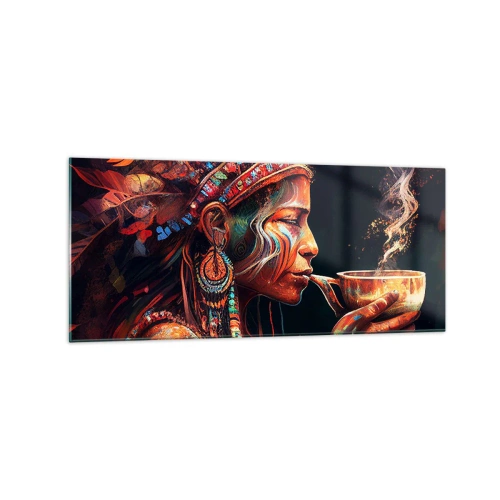 Tablou pe sticlă - Ritual magic - 120x50 cm