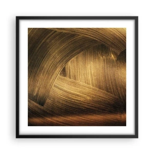 Poster în ramă neagră - Într-un labirint de aur - 50x50 cm