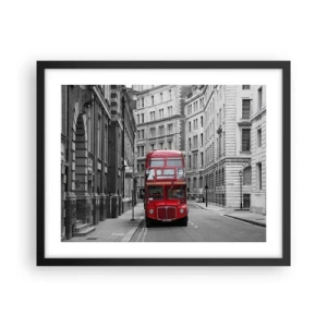 Poster în ramă neagră - Viața de zi cu zi nu trebuie să fie gri - 50x40 cm