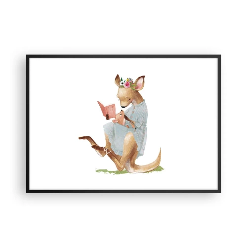 Poster în ramă neagră - Citește-mi, mamă - 100x70 cm