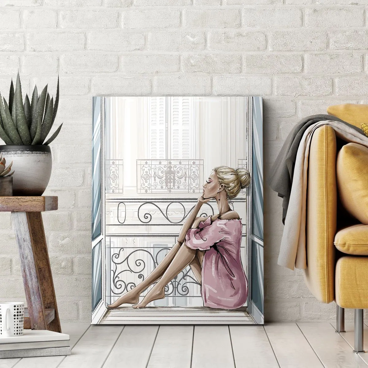 Tablou pe pânză Canvas - Dimineață pariziană - 50x70 cm