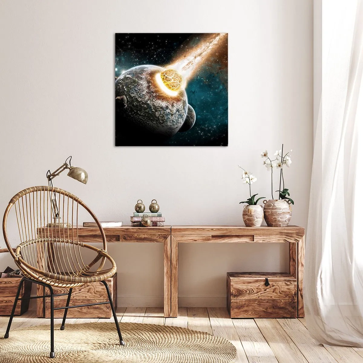 Tablou pe pânză - Anihilare sau naștere? - 70x70 cm